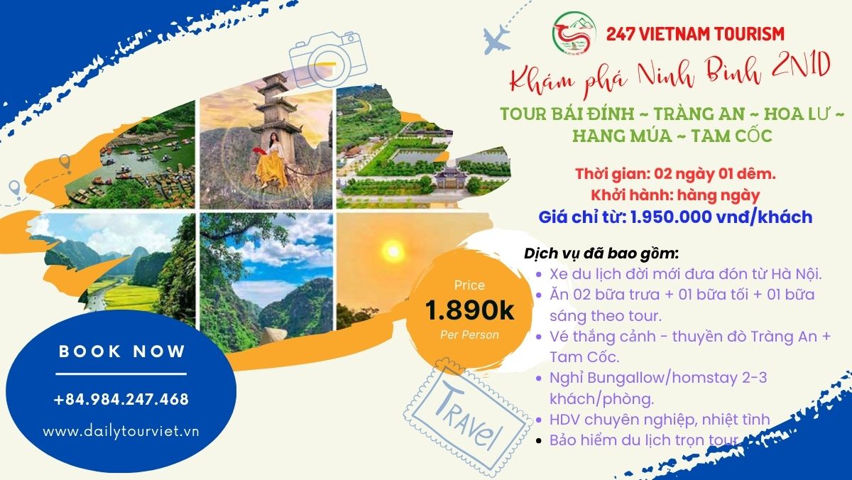 Tour Ninh Bình - Hang Múa 2 ngày giá rẻ