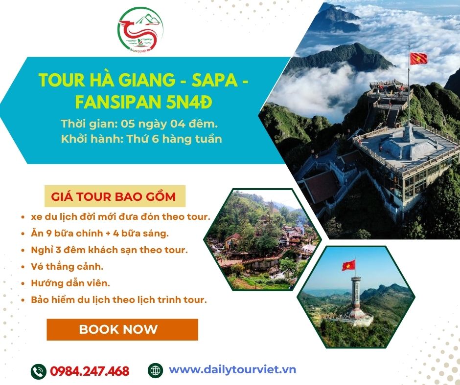 Tour Hà Giang - Sapa - Fansipan 5 ngày 4 đêm