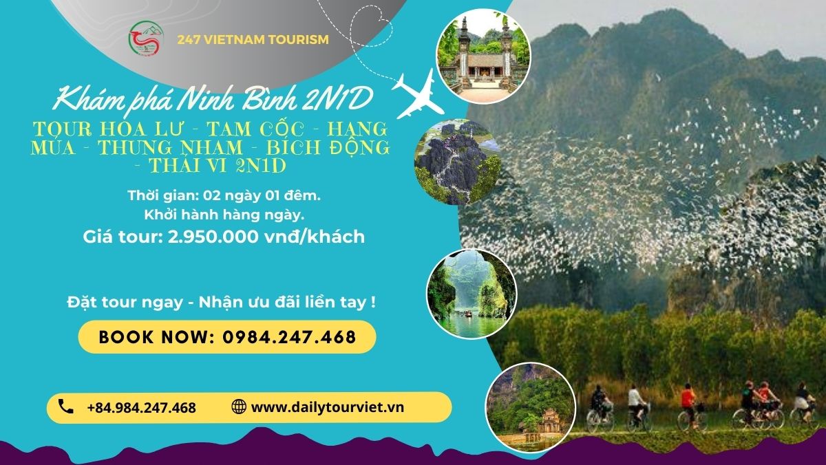 Tour Ninh Bình - Thung Nham 2 ngày 1 đêm
