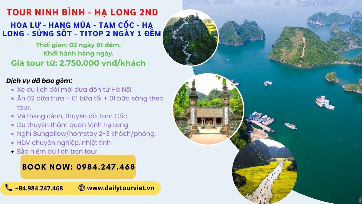 Tour Binh Bình - Hạ Long 2 ngày 1 đêm