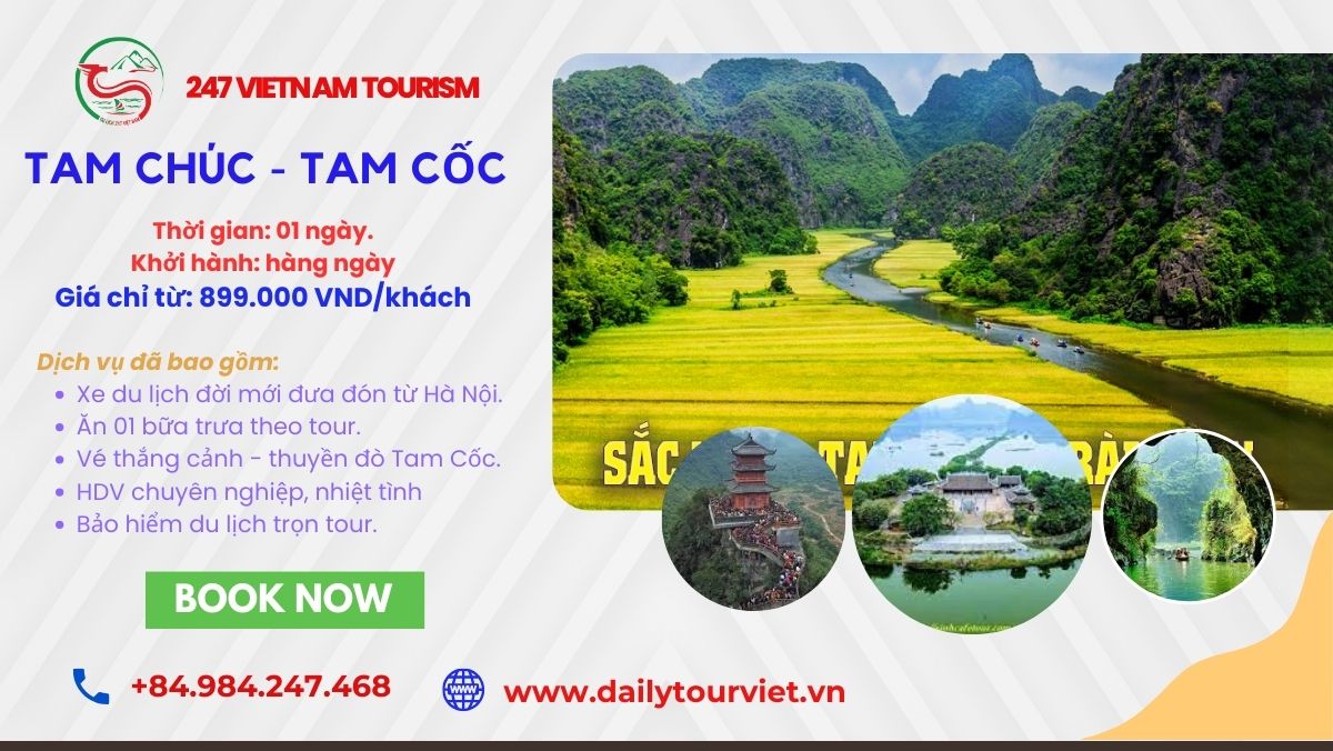 Tour Tam Chúc - Trang An 1 ngày