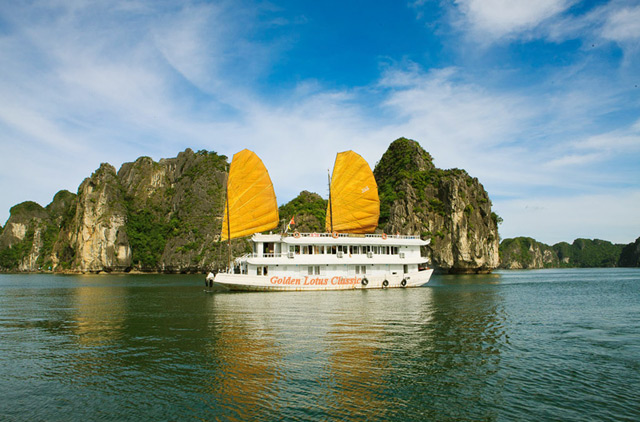 Tour Hạ Long 2 ngày 1 đêm - ngủ tàu Golden Lotus Classic Cruise