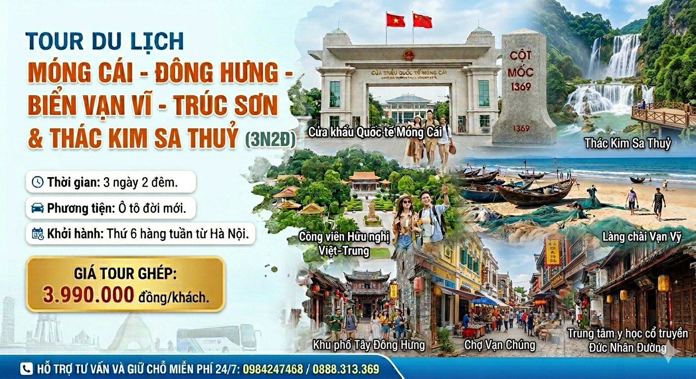 Tour Móng Cái - Đông Hưng 3 ngày 2 đêm